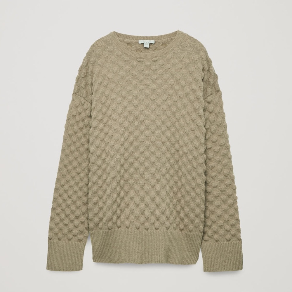 COS Bobble Stitched Oversized Jumper